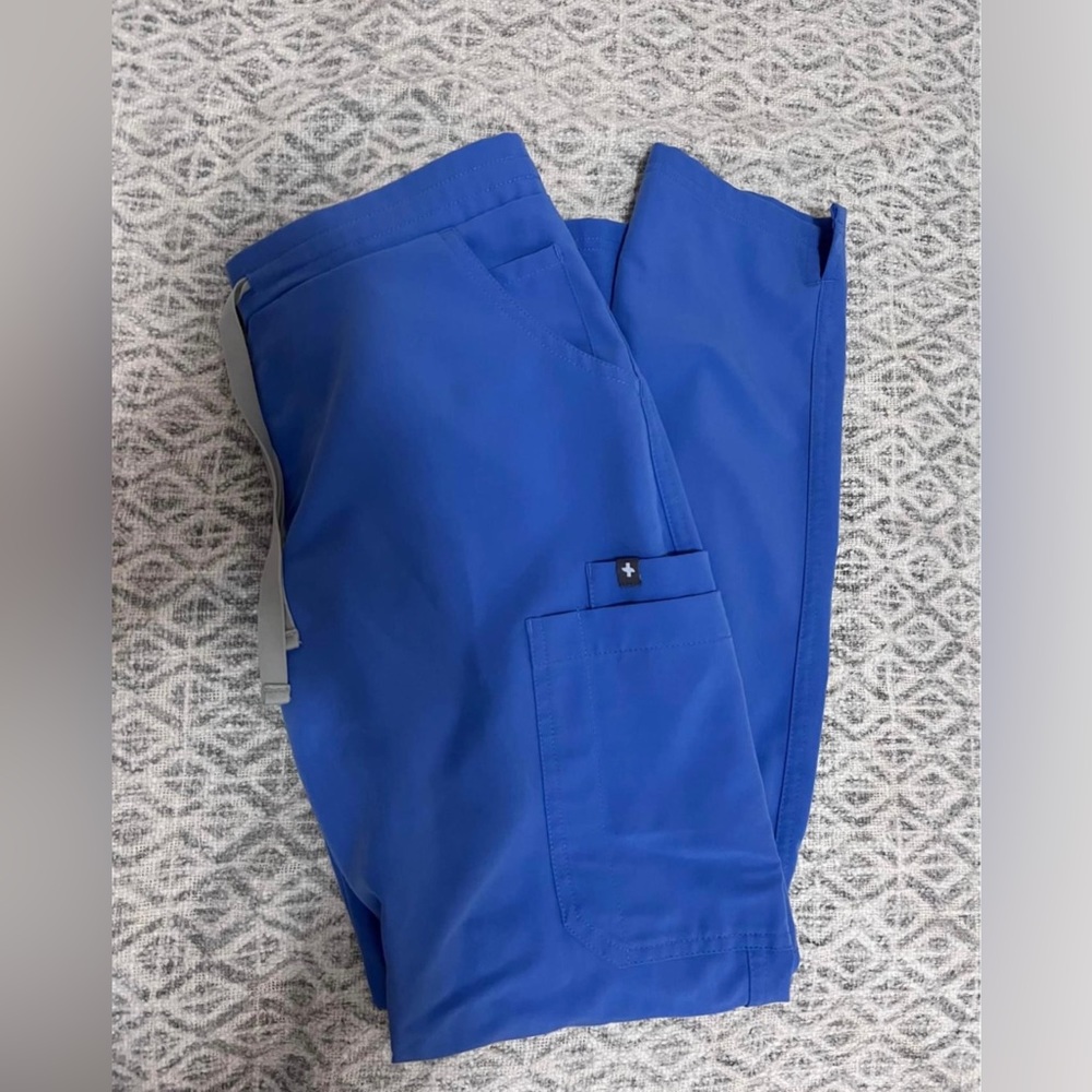 Figs Ceil Blue Scrub Pants - Straight Leg